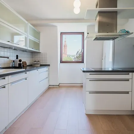 4 Bedroom Penthouse - Whirlpool - Zentral - Kueche - Wifi - Kaffee - Geraeumig - Terrasse - Parkhaus Wiesbaden